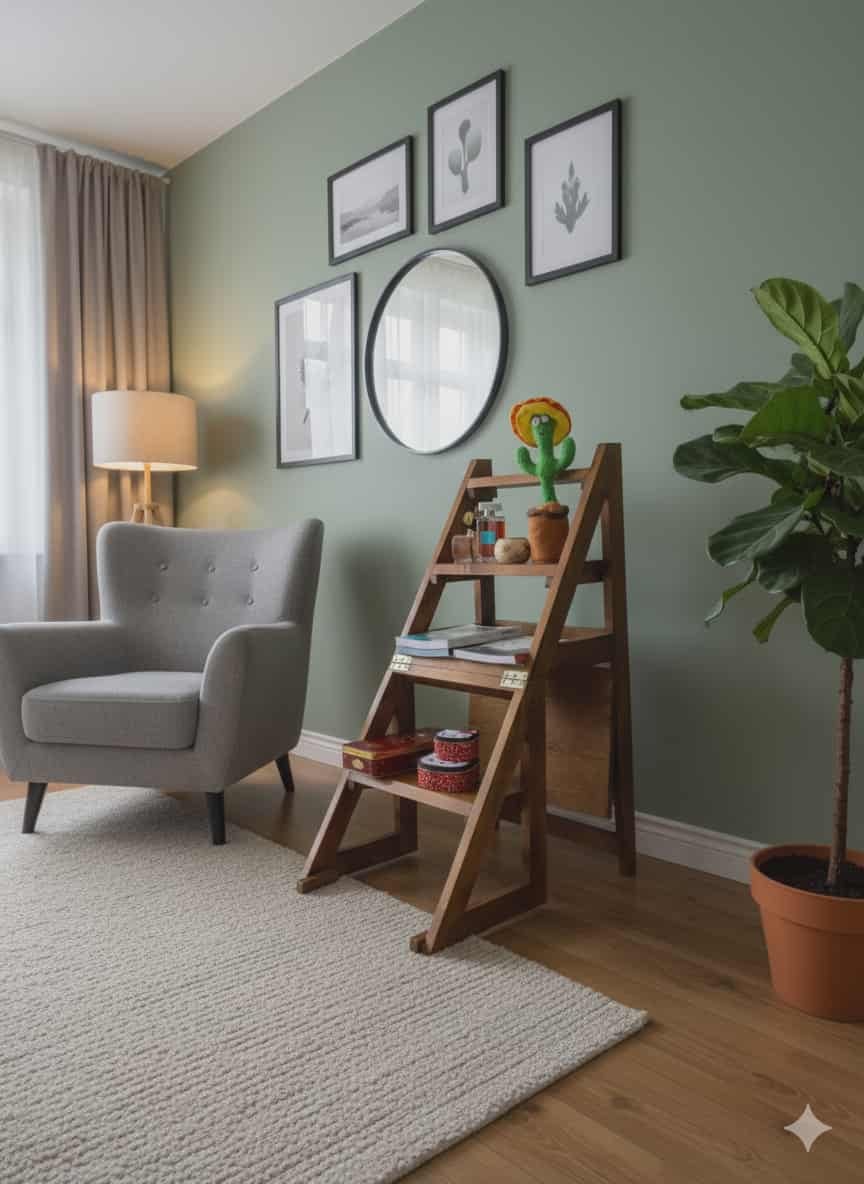 كرسي و سلم في نفس الوقت - chaise escabeau