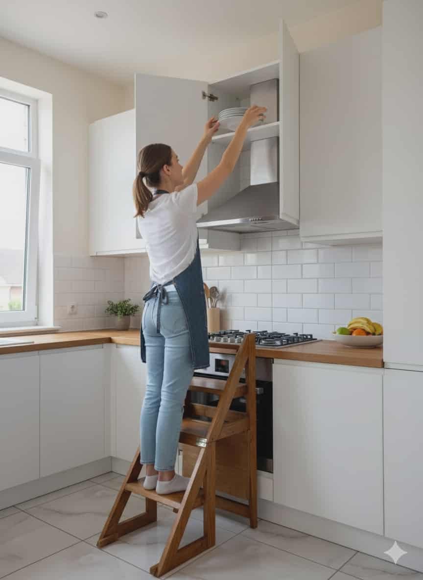 كرسي و سلم في نفس الوقت - chaise escabeau